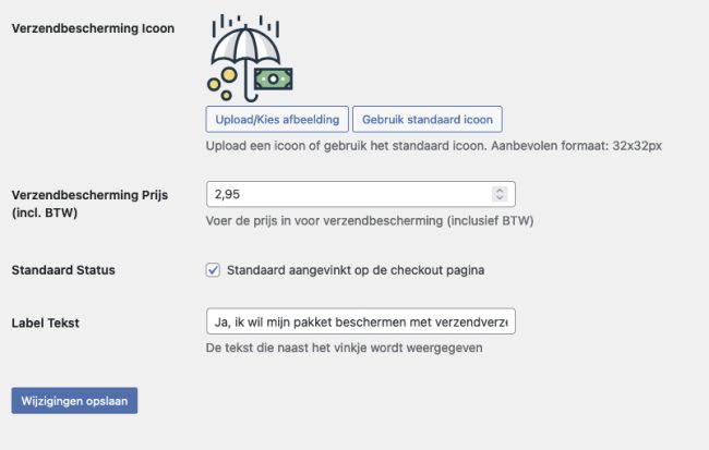 verzendbescherming plugin woocommerce