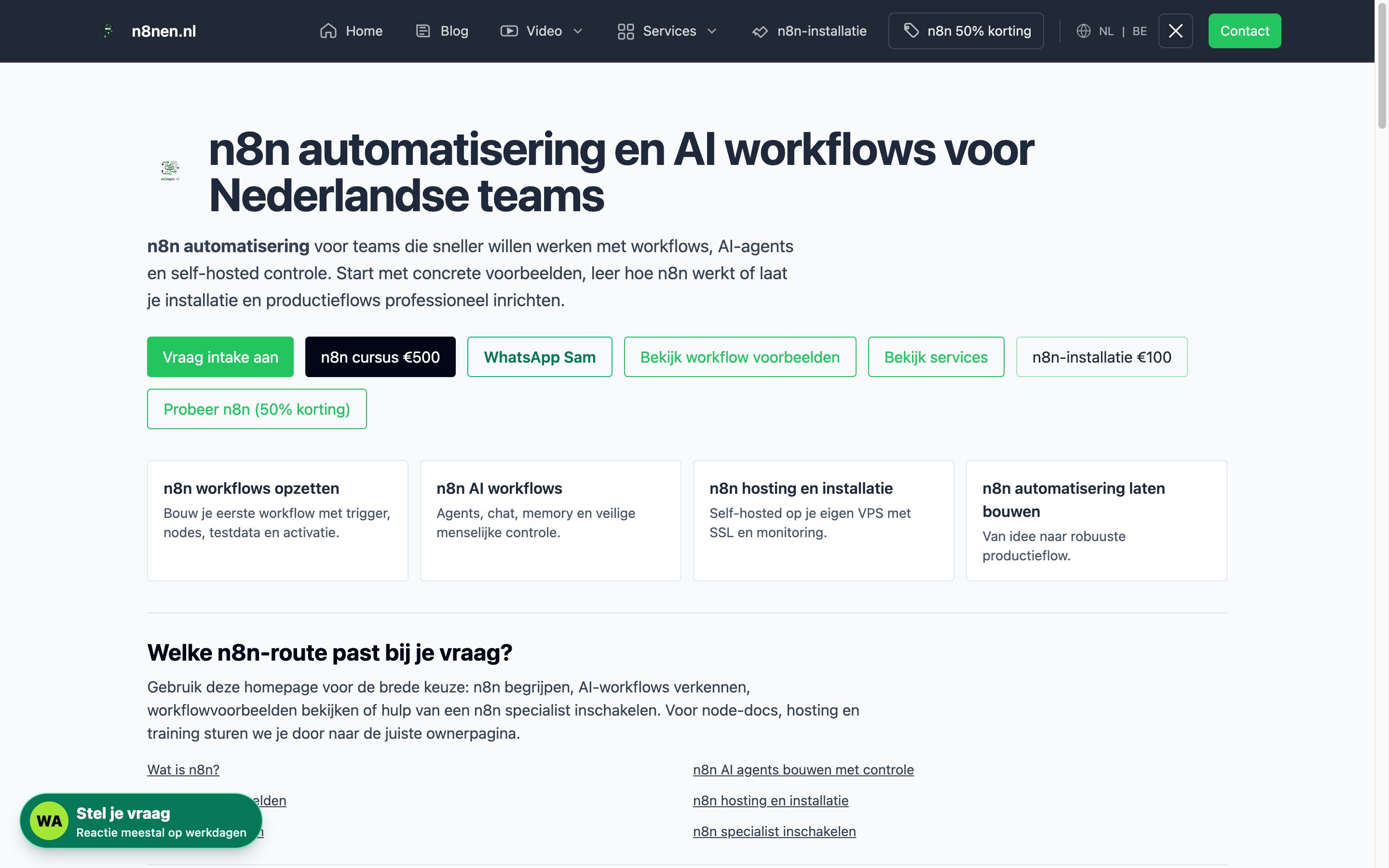 Homepage van N8nen.nl